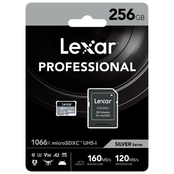 Lexar Micro SDXC Clase 10 V30 A2 256Gb