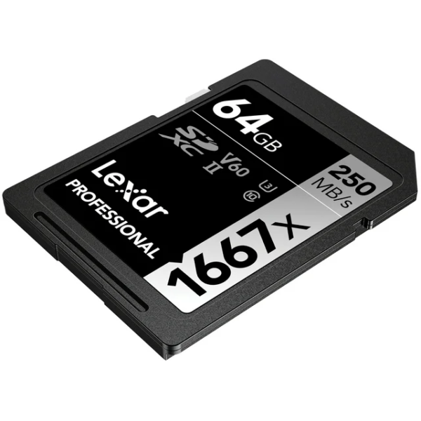 Memoria SDXC Lexar 64Gb 1667X