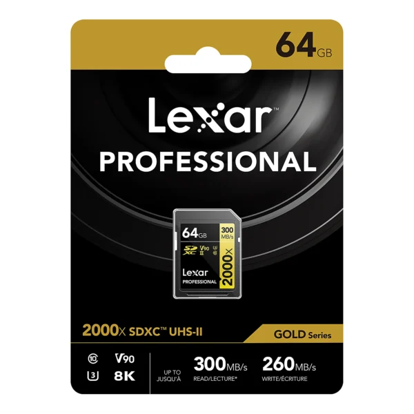 Memoria SDXC Lexar 64Gb 2000X