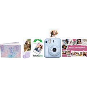 Fujifilm Instax Mini 12 Pastel Blue Holiday Bundle