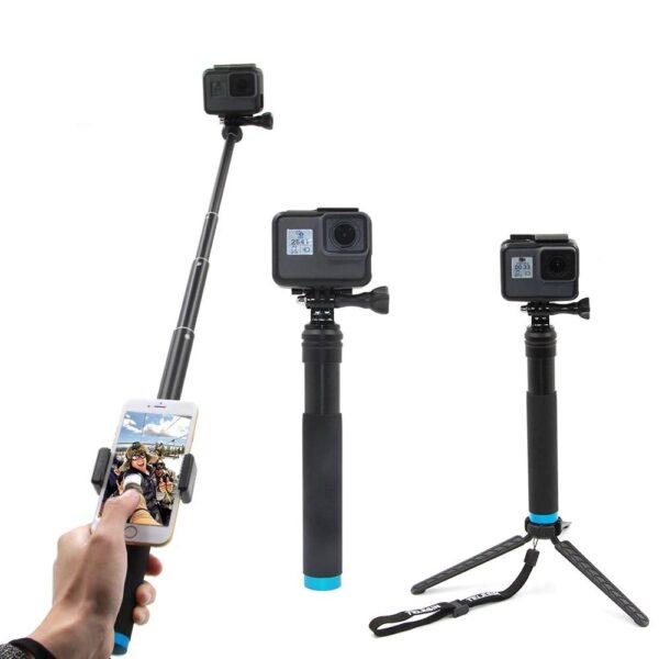 Telesin Aluminium Selfie Stick Tripod GP-MNP-090-D