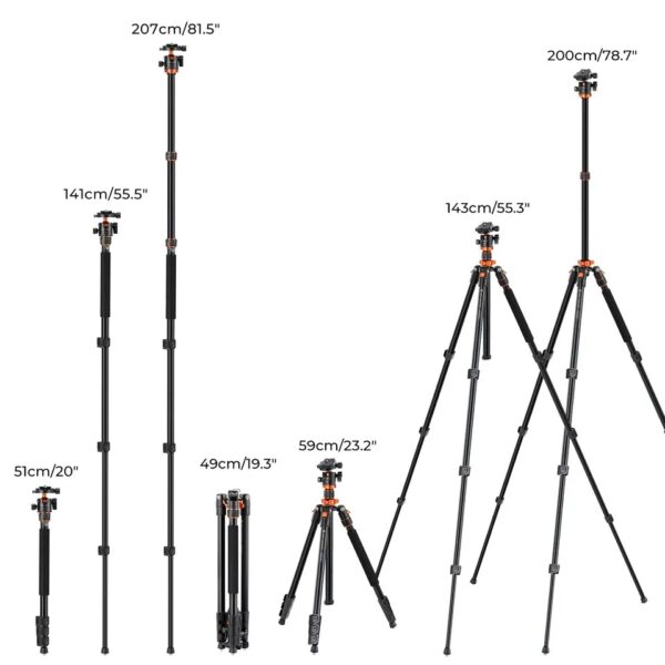 Trípode Cenital 2m K&F Concept KF09.087V5