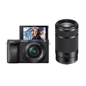 Sony Alpha A6400 16-50mm & 55-210mm Kit Black