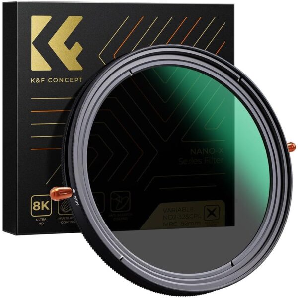 Filtro 2 en 1 ND2-32 + CPL Nano X K&F Concept