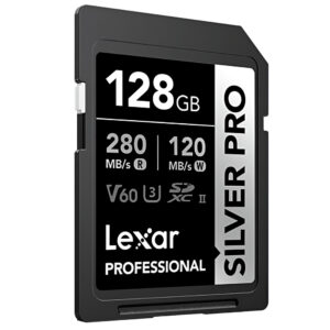 Memoria SDXC Lexar Silver Pro 128Gb Clase 10 V60