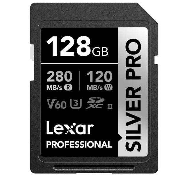 Memoria SDXC Lexar Silver Pro 128Gb Clase 10 V60