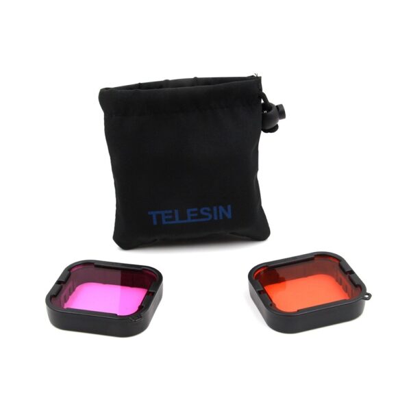 Kit Filtros de Buceo para GoPro Hero 5/6/7 Telesin