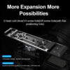 Telesin Parallel Cold Shoe Expansion Bracket