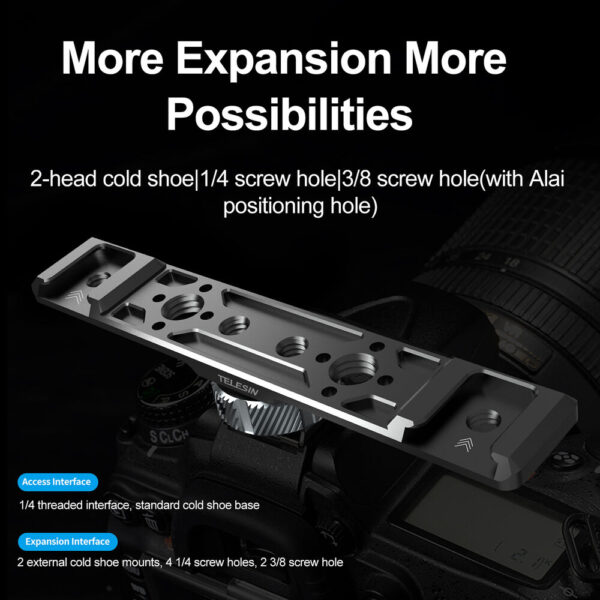 Telesin Parallel Cold Shoe Expansion Bracket