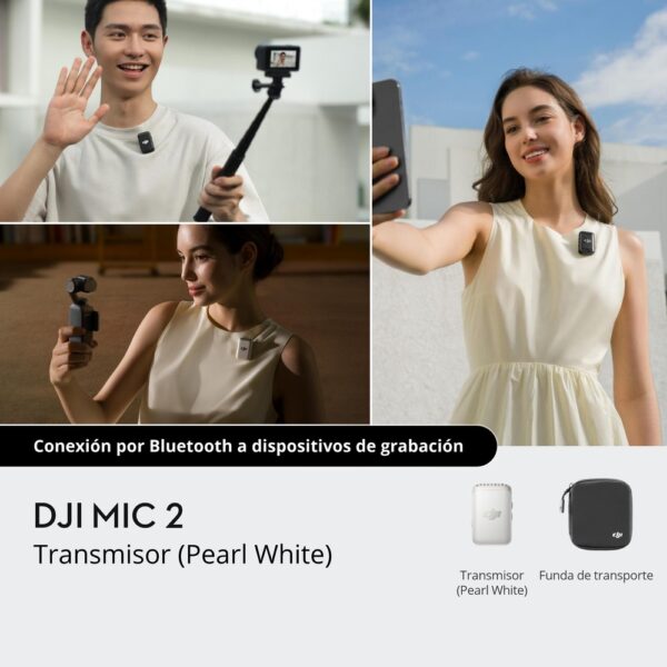DJI Mic 2 Transmisor (Pearl White)