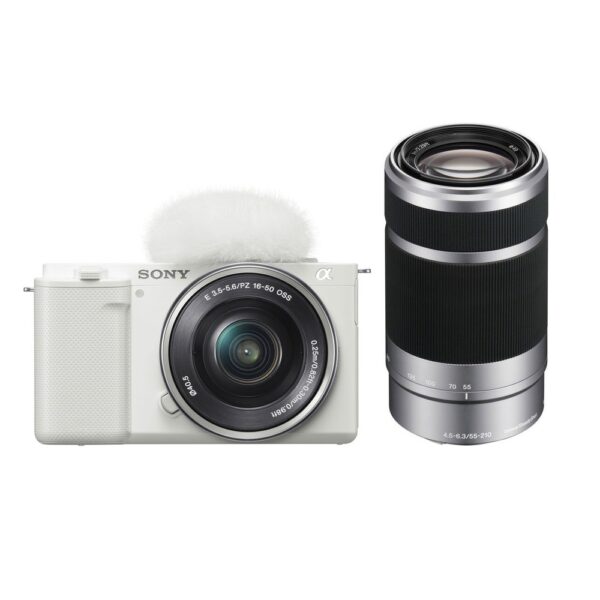 Sony ZV-E10 16-50mm & 55-210mm Kit White
