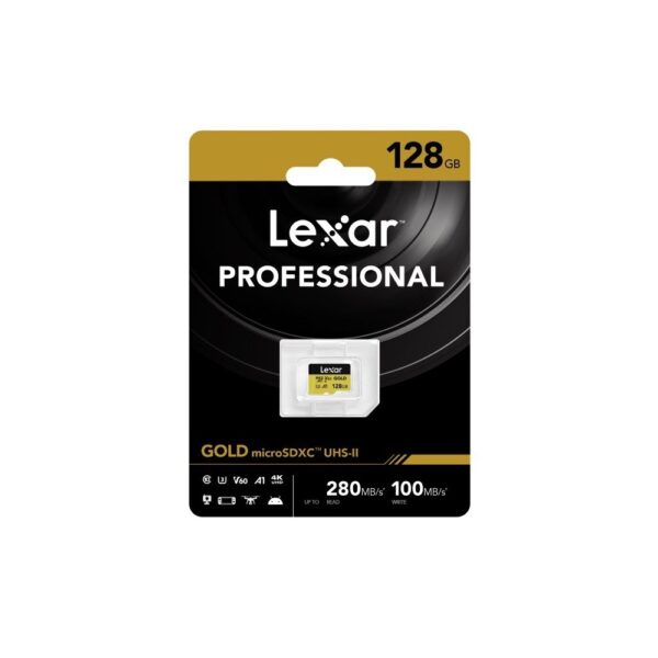 Memoria Micro SDXC Lexar Gold 128Gb Clase 10 V60 1800X