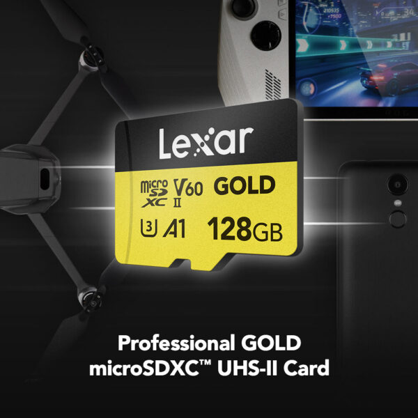 Memoria Micro SDXC Lexar Gold 128Gb Clase 10 V60 1800X
