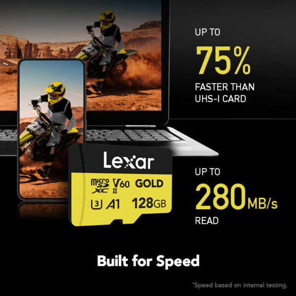 Memoria Micro SDXC Lexar Gold 128Gb Clase 10 V60 1800X