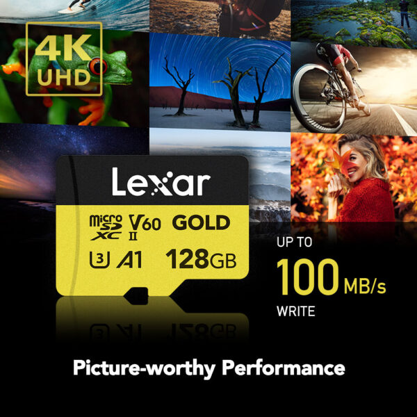 Memoria Micro SDXC Lexar Gold 128Gb Clase 10 V60 1800X