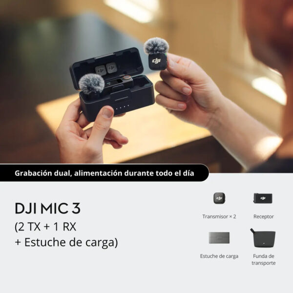 DJI Mic 3 (2 TX + 1 RX + Charging Case)