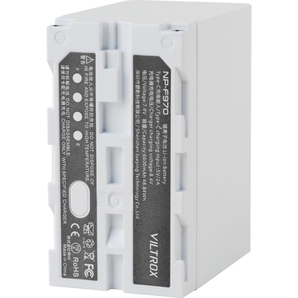 Bateria-Viltrox-NP-F970-6600mAh-USB-4 Batería Viltrox NP-F970 6600mAh USB