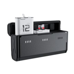 Kit Dual Baterías + Cargador Portátil GoPro Hero 13 Telesin