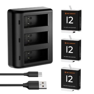 Kit Dual Baterías + Cargador GoPro Hero 9/10/11/12 K&F Concept