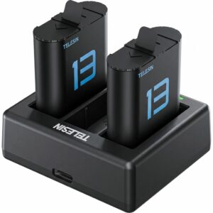 Kit Dual Baterías + Cargador GoPro Hero 13 Telesin