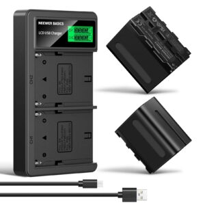 Kit Dual Baterías + Cargador NP-F970 Neewer