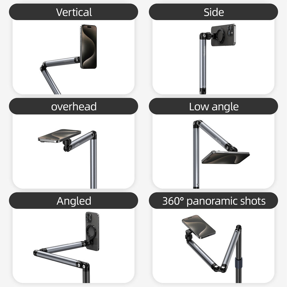 Stand-Articulado-Magnetico-Telesin-P3-FS-01-6 Stand Articulado Magnético Telesin P3-FS-01