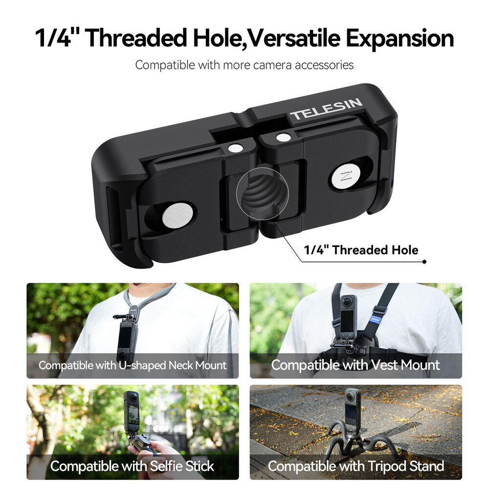 Telesin-Dual-Mount-Adapter-Insta360-X4-5 Telesin Dual Mount Adapter Insta360 X4