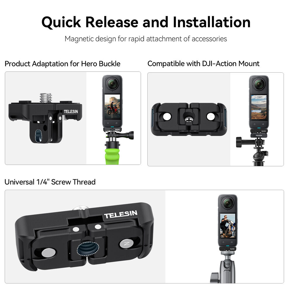 Telesin-Dual-Mount-Adapter-Insta360-X4-6 Telesin Dual Mount Adapter Insta360 X4