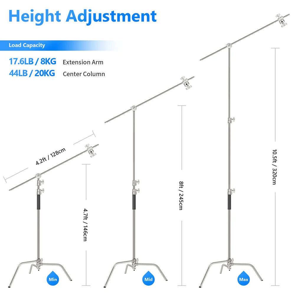 C-Stand-3.2m-Neewer-SC320-2 C-Stand 3.2m Neewer SC320