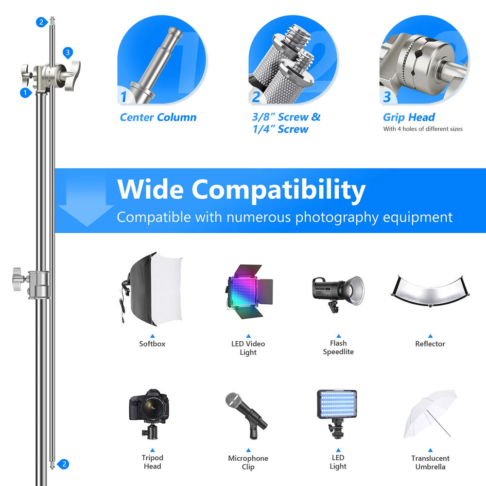 C-Stand-3.2m-Neewer-SC320-3 C-Stand 3.2m Neewer SC320