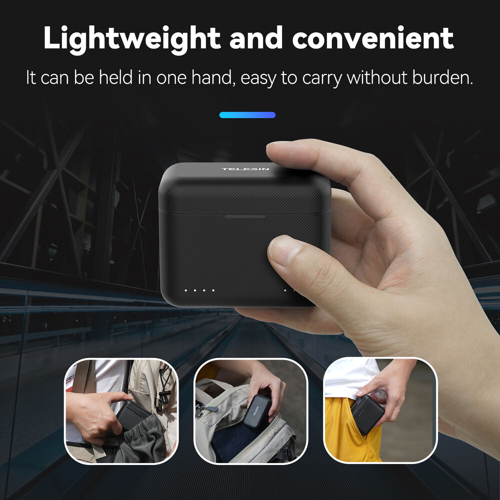 Cargador-Triple-Insta360-X3-Telesin-7 Cargador Triple Insta360 X3 Telesin