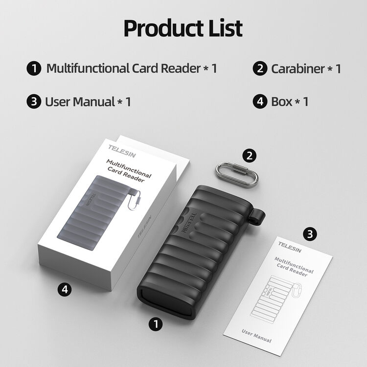 Telesin-Multifunctional-Card-Reader-10 Telesin Multifunctional Card Reader