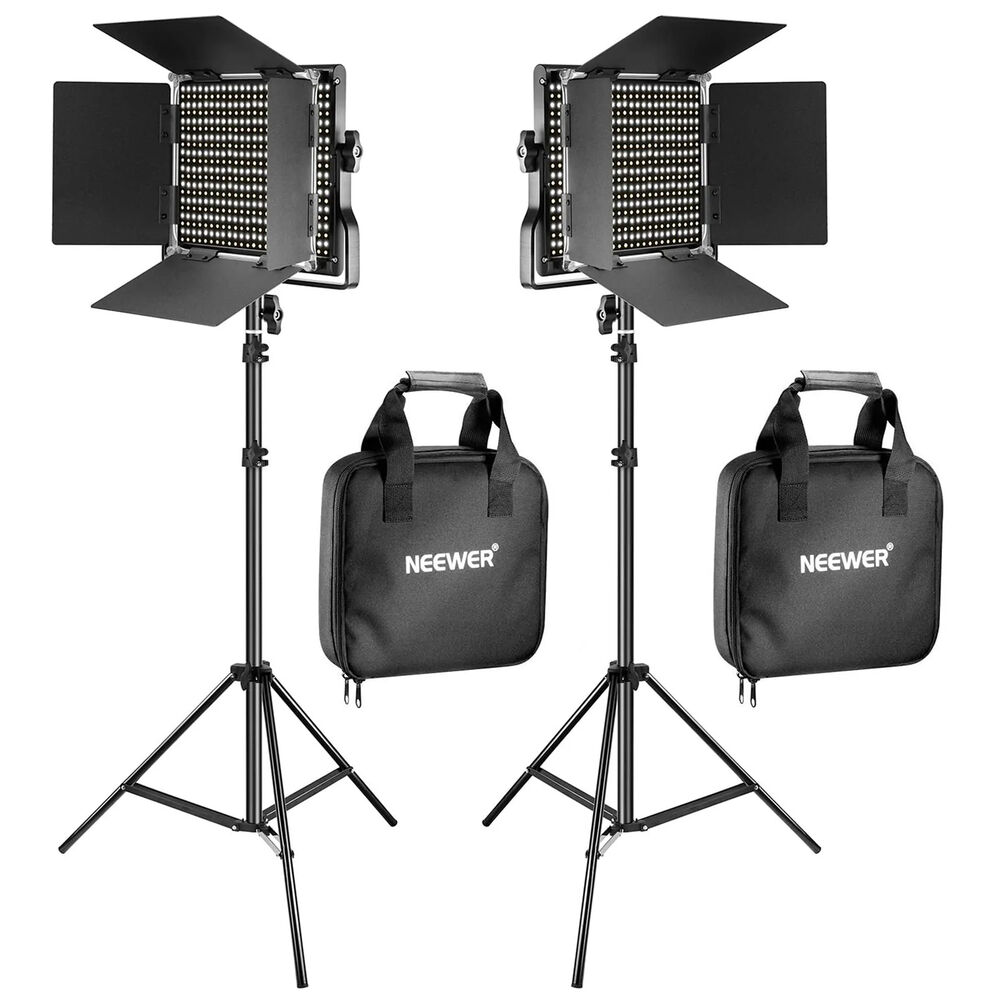 Kit-Dual-Panel-LED-BiColor-Neewer-NL660-1 Kit Dual Panel LED Bi Color Neewer NL660