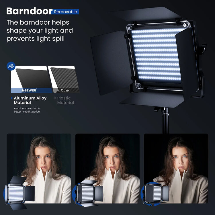 Kit-Dual-Panel-LED-BiColor-Neewer-NL660-3 Kit Dual Panel LED Bi Color Neewer NL660