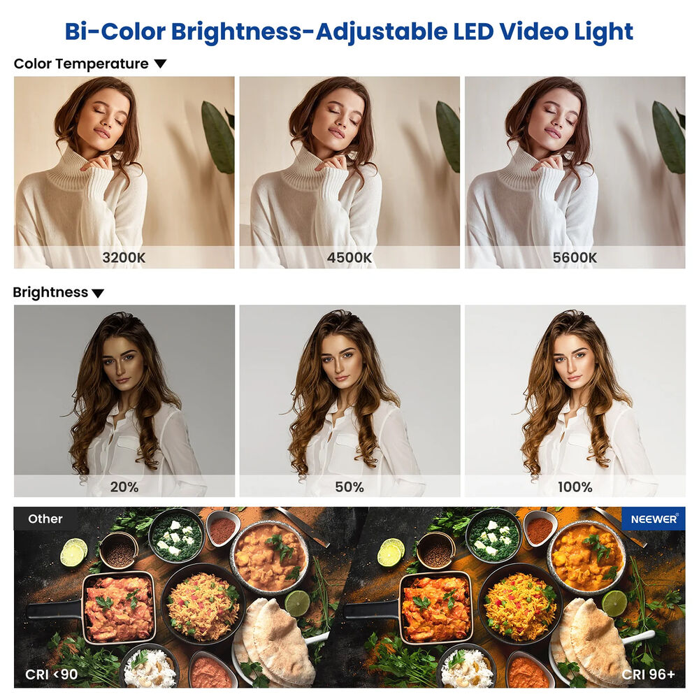 Kit-Dual-Panel-LED-BiColor-Neewer-NL660-5 Kit Dual Panel LED Bi Color Neewer NL660
