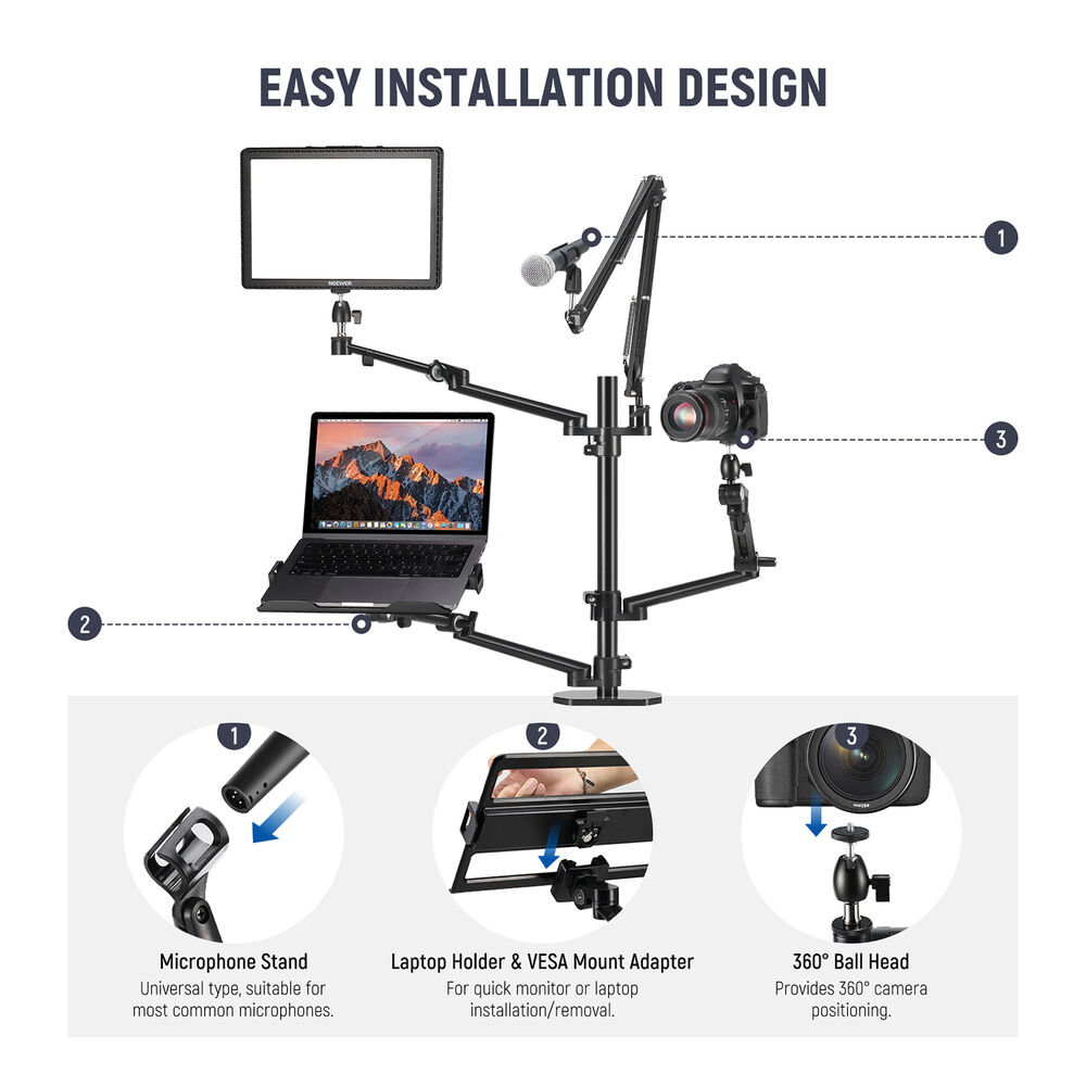 Desktop Live Stand Kit Neewer DS007