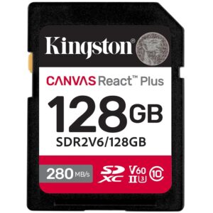 Kingston 128GB Canvas React Plus UHS-II SDXC