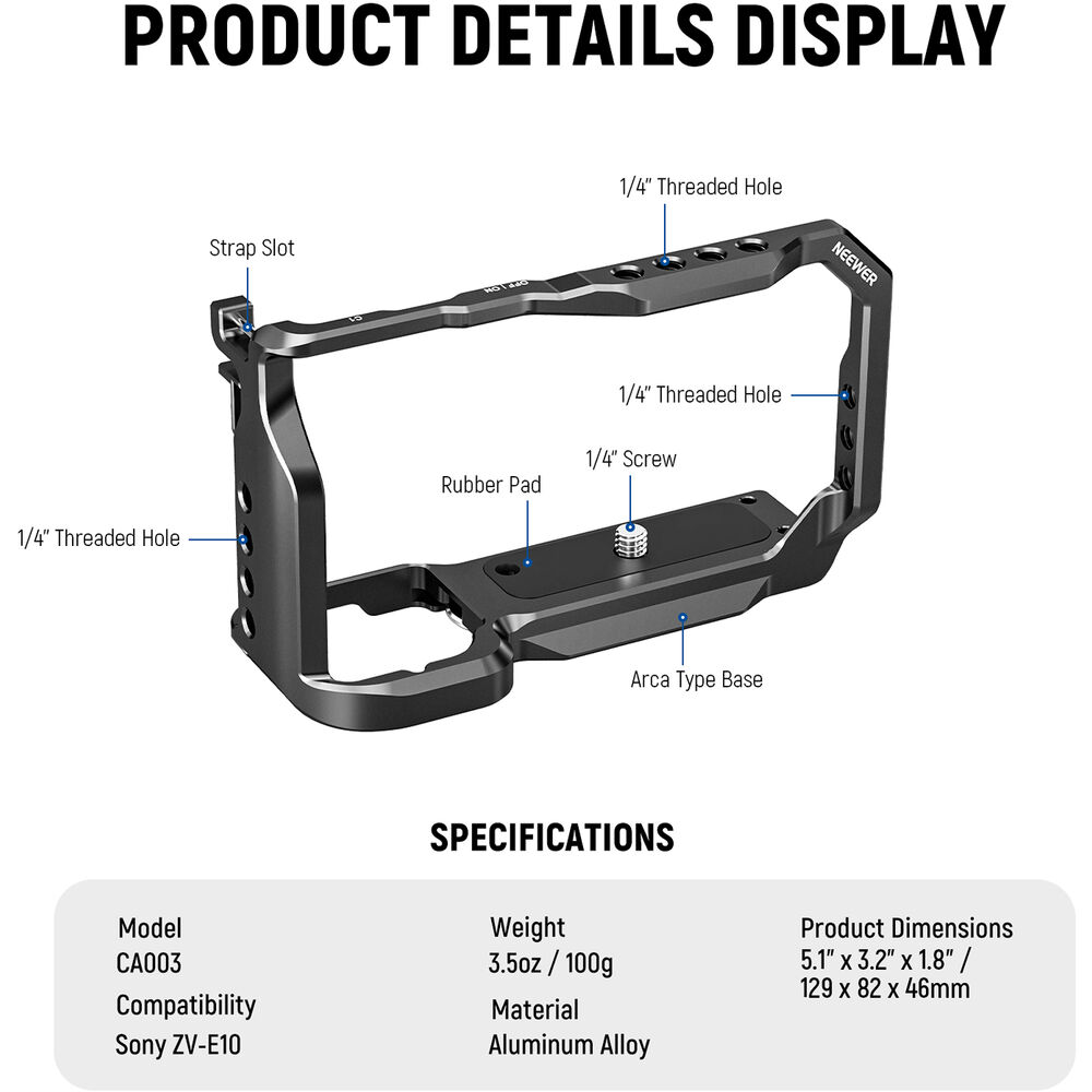 Neewer CA003 Cage Sony ZV-E10