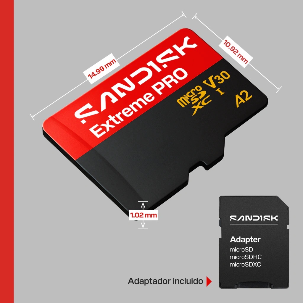 SanDisk 128Gb Extreme PRO V30 A2 Micro SDXC